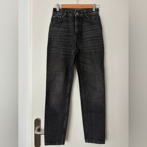 Classic High-Waist Black Jeans